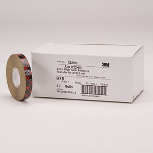 RUBAN ADH TRANSFERT 976 19MMX25M EP 0,05MM POUR ATG-22014 UC48