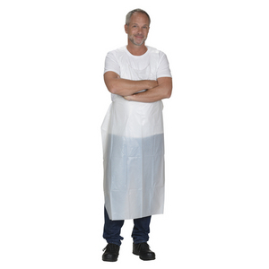 25 µm POLYETHYLENE APRON Material Polyethylene