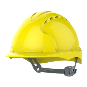 CASCO DI SICUREZZA EVO 2-CRICCHETTO ANTISCIVOLO-VENTILATO GIALLO AJF030-000-200