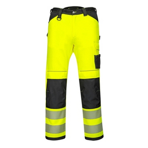 PORTWEST BROEK PW340 HI-VIS GEEL/ZWART MT 33