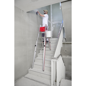 ECHELLE DBLE POUR ESCALIERS 2X5 4 PIEDS REGLABLES EN HAUTEUR