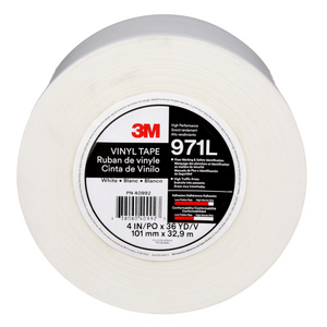 3M VLOERMARKERINGSTAPE 971L WIT 101,6MM (RO=33M)