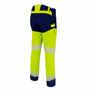 PANTALON GENOUILLERE HV T52 JAUNE/MARINE