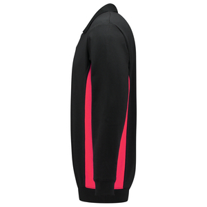 TRICORP POLOSWEATER 302003 ZWART/ROOD MT 4XL