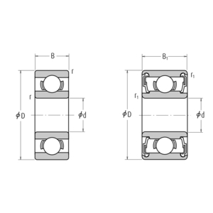 629-ZZ (NSK) Rillenkugellager Miniatur, 2 Deckscheiben NSK