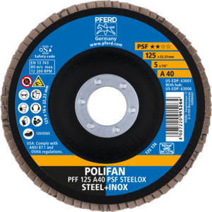 PFERD 67644125 Polifan Pff 125 A 40 Psf