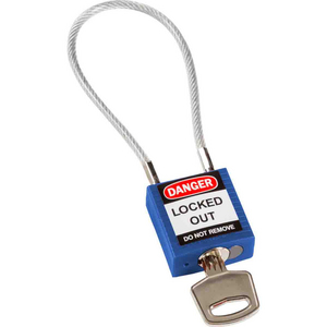 BRADY VEILIGHEIDSSLOT-COMPACTMETKABEL BLAUW 20CM KD