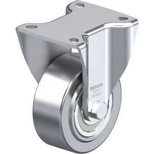 ROULETTE FIXE 700KG D.100MM AC ACIER 40MM MOY BILLE