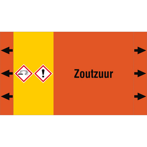 BRADY LEIDINGMERKER 220X125 ZOUTZUUR