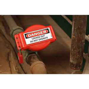 PACK 1 ADJUSTABLE GATE VALVE LOCKOUT "064057-ADJ GATE VALVE LOCKOUT 1-6.5"" W /LABELS"
