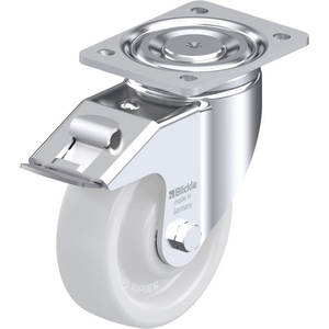 ROULETTE PIVOT. 800KG D.150MM AC BAND.POLYA 50MM MOY BILLE+FR