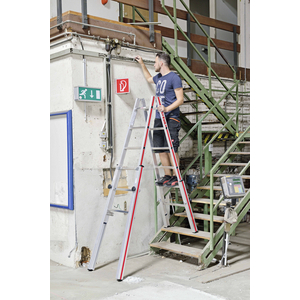 ECHELLE DBLE POUR ESCALIERS 2X6 4 PIEDS REGLABLES EN HAUTEUR