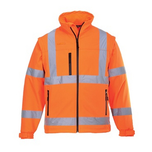 PORTWEST SOFTSHELL JACK S428 HI-VIS ORANJE MT 3XL