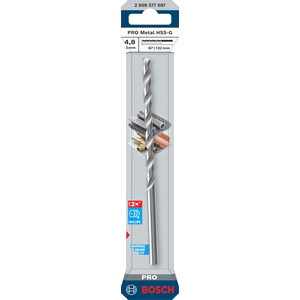 BOSCH METAALBOOR PRO HSS-G LANG 4,8X87 132 2608577687