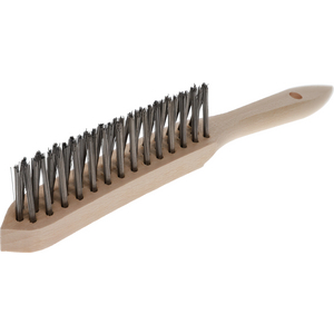BROSSE MAIN P/SOUD. LG.295 3 RGS ACIER DROIT 0,35 MM (T=35MM)