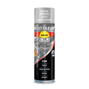RUST-OLEUM HARD HAT METALLIC 2111 ALUMINIUM SPUITBUS 500ML