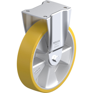 ROULETTE FIXE 900KG D.250MM AC BAND.POLYU 60MM MOY BILLE