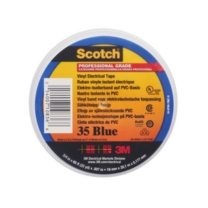SCOTCH NASTRO ISOLANTE IN VINILE PER CODIFICA COLORI 35, BLU, 19 MM X 20 M 7100238733