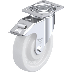 ROULETTE PIVOT. 900KG D.200MM AC BAND.POLYA 50MM MOY BILLE+FR