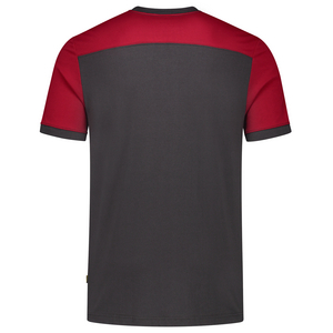 TRICORP T-SHIRT NADEN 102006 DONKER GRIJS/ROOD MT 5XL