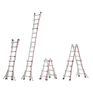 ECHELLE TELESCOPIQUE BASE EVASEE 4X4 AC STABILISATEURS LATERAUX