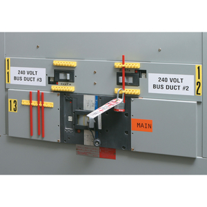 BARRA DI BLOCCAGGIO ROSSA DA 190 MM 090892 EZ 480/600 VOLT 7.6 RED BLOCK BAR PK5