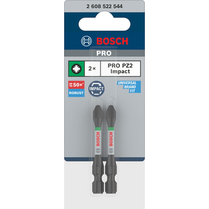BOSCH PRO BITS IMPACT PZ2 55MM 2608522544 (PK=2ST)