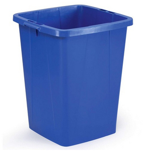 DURABIN 1800474040 90L RECTANGULAR WASTE/RECYCLING/FOOD BIN BLUE ...
