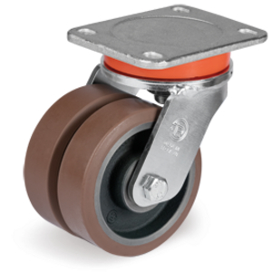 RUOTA 58GH 125X38 POLIURETANO TR-POWERHIGH NUCLEO GHISA SUPP. ROTANTE PIASTRA EEG MHD 588063