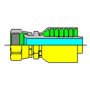 PARKER PERSKOPPELING JIC 10643-6-6-SM