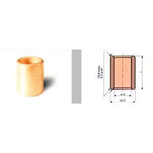 BOCCOLA AUTOLUBRIF. IN BRONZO BR 40X50X60 SELFOIL