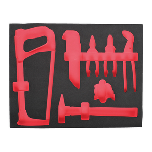 MILWAUKEE LEGE FOAM INLAY VOOR DIVERSE HANDTOOLS (15-DELIG)