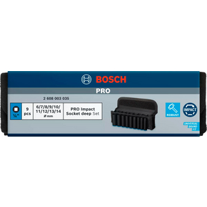 BOSCH KRACHTDOPPENSET 1/4 DIEP (SET=9ST) 2608003035