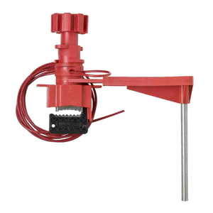SISTEMA DI CHIUSURA UNIVERSALE GRANDE PER VALVOLE BASE CON CAVO INGUAINATO E BRACCIO 051392 LARGE UNIV VALVE LOCKOUT W/ARM & 8' CABL