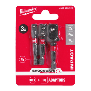 SET ADATTATORI 1/4 HEX - 1/4 - 3/8 , 1/2 QUADRO 4932479228