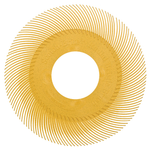 SPAZZOLA RADIALE A FILO ABRASIVO CURVO TIPO C- BB-ZZ DIAMETRO 150MM - P.N. 22215 GIALLO 7100138300