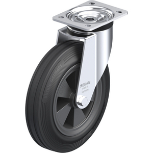 ROULETTE PIVOT. 295KG D.250MM AC BAND.CAOUT 60MM MOY ROULEAUX