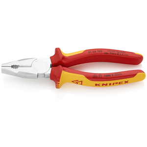 PINZA UNIVERSALE ISOLATA VDE KNIPEX MM. 190 3051550190