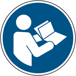 SEGNALETICA DI SICUREZZA ISO â CONSULTARE LâOPUSCOLO/MANUALE DI ISTRUZIONI 818127 PIC M002-DIA 200-PP-CRD/1