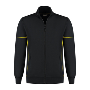 SANTINO SWEATVEST COLT ZWART/GEEL MT M
