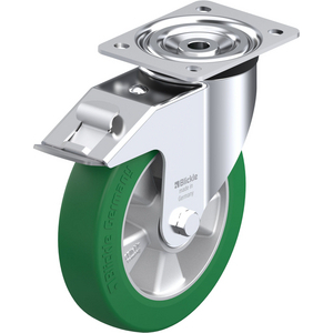 579441-RUOTA CON SUPPORTO GIREVOLE IN LAMIERA DACCIAIO STAMPATA, SUPPORTI VERSIONE SEMI-PESANTE, ATT L-ALST 200K-FI
