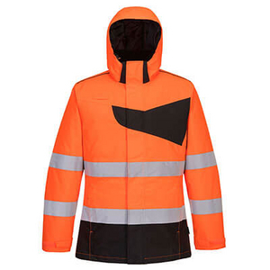 PORTWEST WINTERJACK PW2 PW261 HI-VIS ORANJE/ZWART MT 3XL