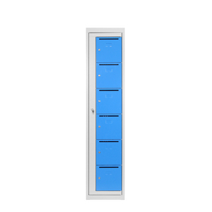 DISTIBUTEUR LINGE G/B 40X50X180 6 CASES SUR SOCLE- CLES 3 PTS