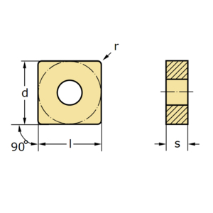 7251960-INSERTI TORNITURA FORMA NEGATIVA SNMG120408-MM5 WSM30S