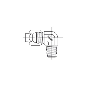 90GR. END UNION WITH MALE NPT S525-06-10N