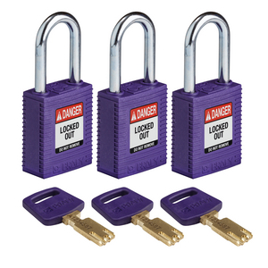 LUCCHETTO SAFEKEY â NYLON 150229 NYL-PRP-38ST-KA3PK