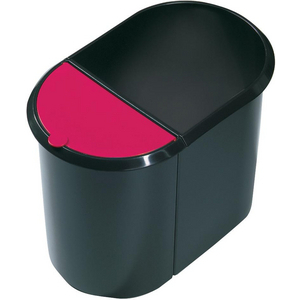 3410007120 Papierkorb Duo-System schwarzrot