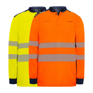 POLO ML GINKO G25 JM L MULTIRISQUES JAUNE/MARINE