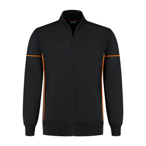 SANTINO SWEATVEST COLT ZWART/ORANJE MT 5XL