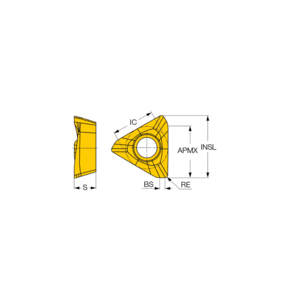 ISCAR FREESWISSELPLAAT HM390 TCKT 0703PCTR 5400 5607771